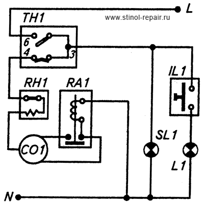 Стинол-242  Принципиальная схема электрооборудования.